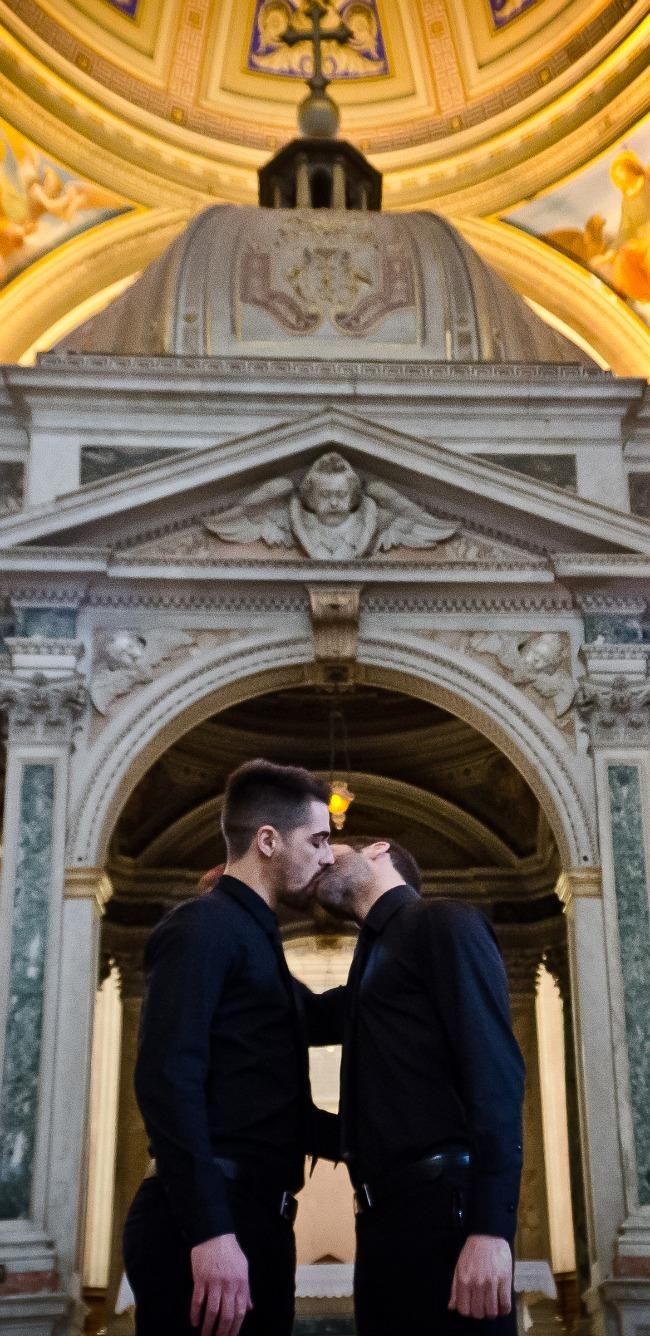 Banned Photo Installation Of Gay Couples Kissing In The Vatican Coming 